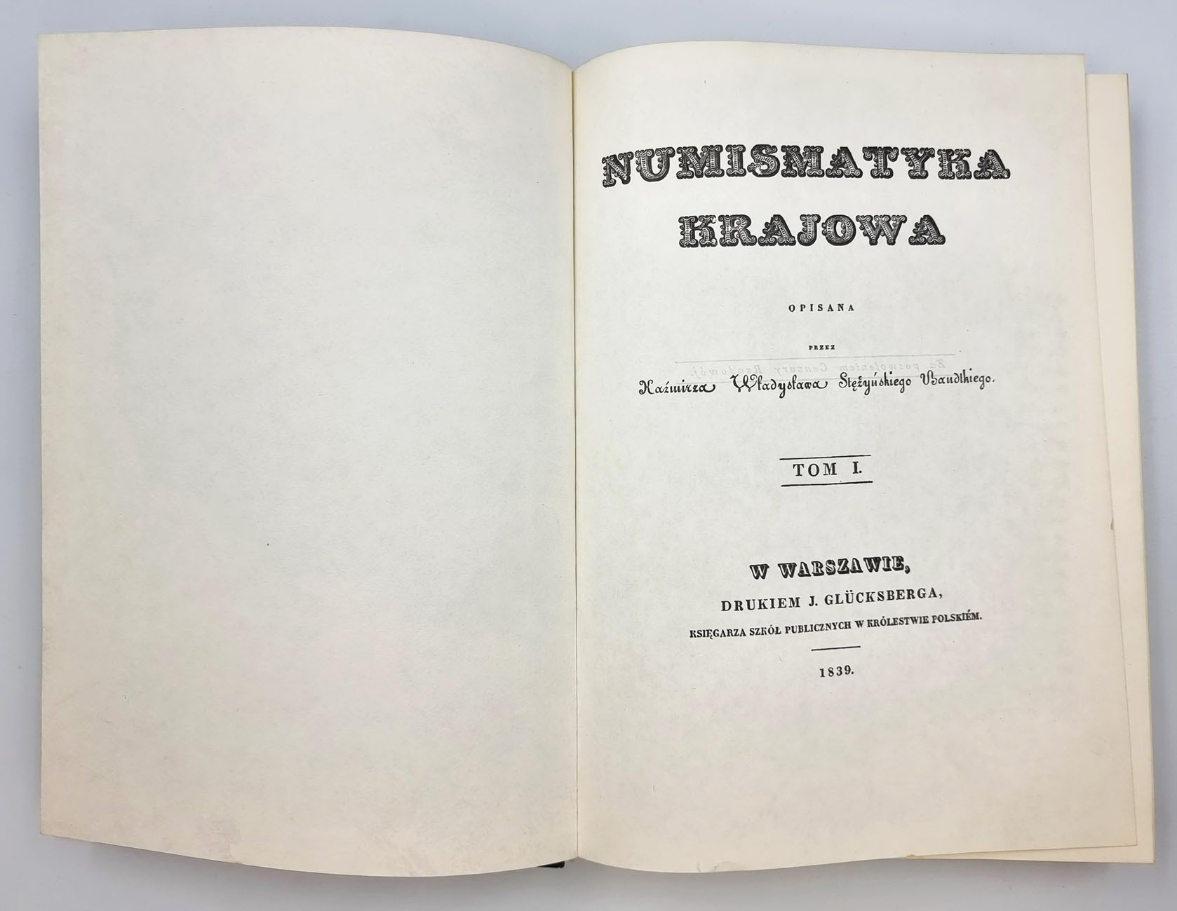 Bandtkie Stężyński Kazimierz Władysław - Numismatyka Krajowa - REPRINT
